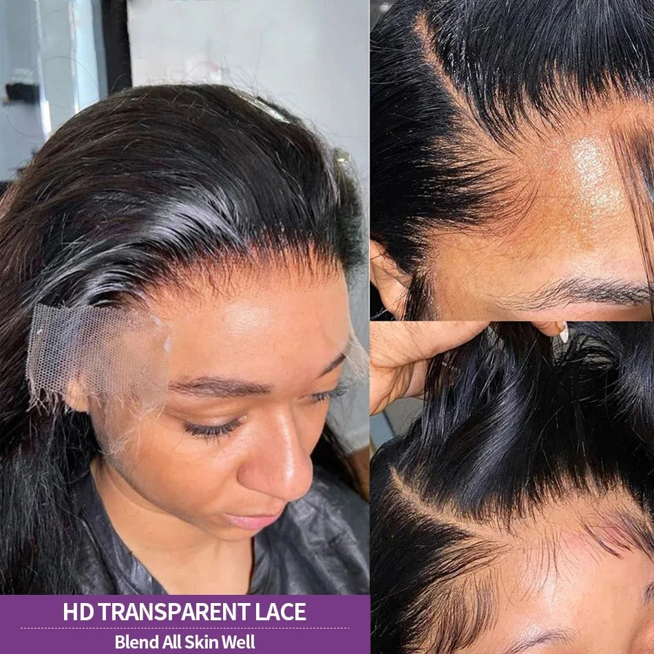 30 32inch Straight Lace Front Human Hair Wig 13x4 13X6 Transparent Lace Frontal Wig Brazilian 5x5 Closure Cheaper Wigs For Women