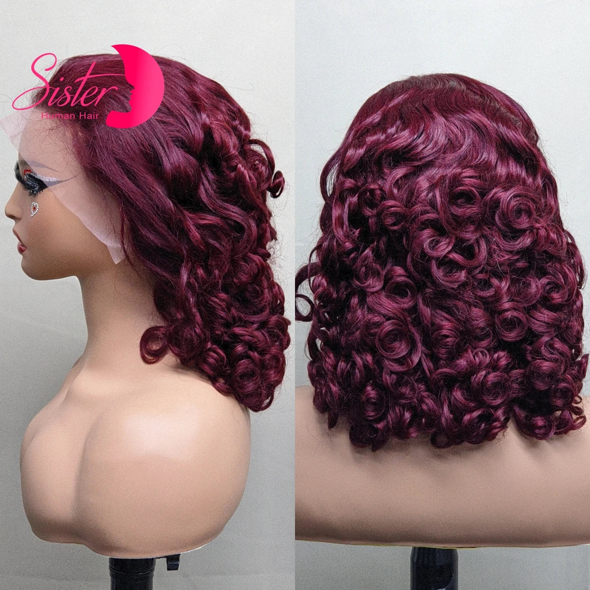 12A Double Drawn 350# Ginger Orange Spring Bouncy Curly Human Hair Wigs 13x4 Lace Frontal Curly Hair Wigs 250% Density for Women