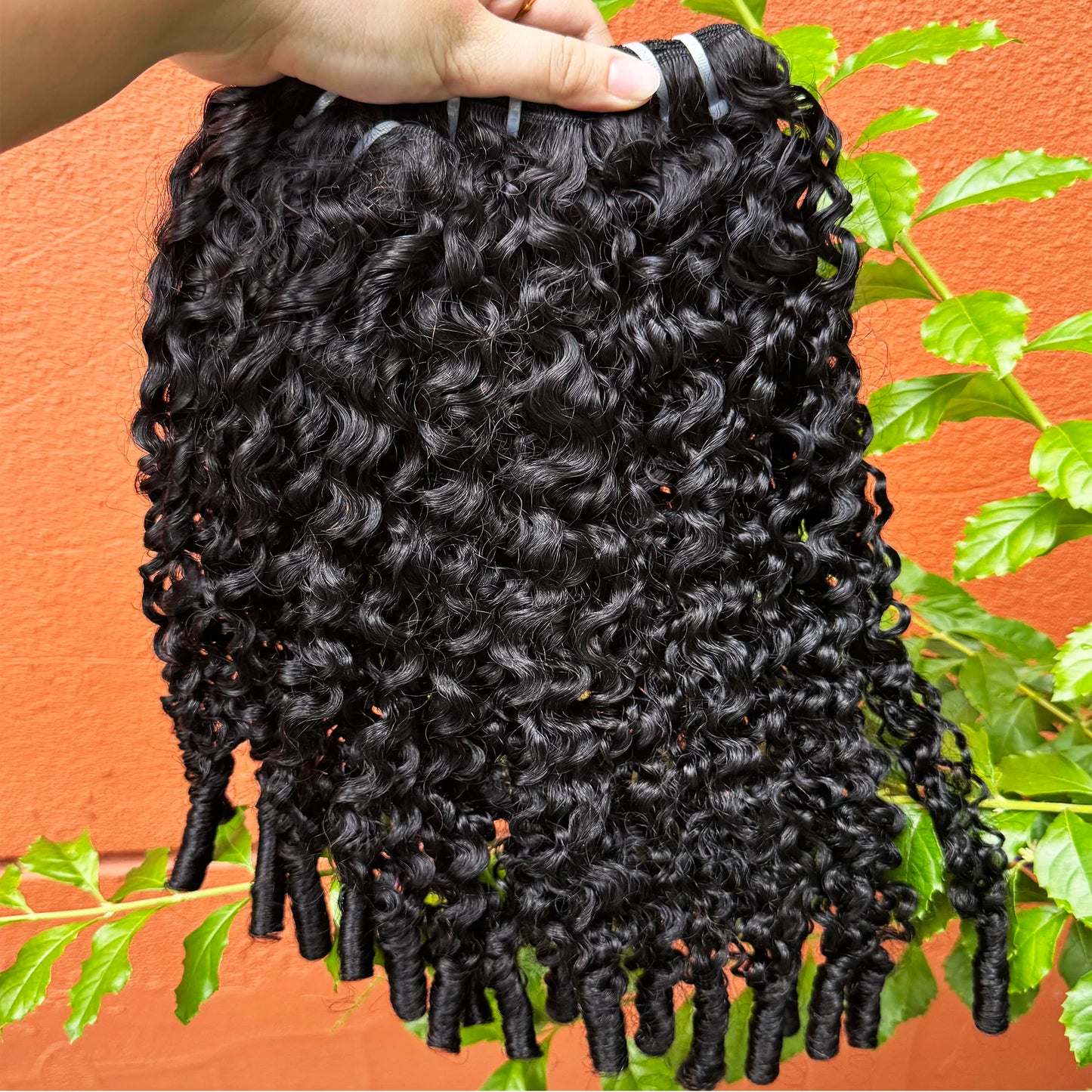 Natural Color Burmese Curly Hair Bundles Virgin Hair Bundles 100% Human Hair Bundles Raw Unprocessed Human Hair Extensions