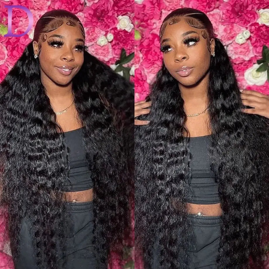 13x4 Water Wave Lace Front Human Hair Wig 13x6 Transparent Deep Wave Lace Frontal Brazilian Wigs For Women Curly Human Hair Wig