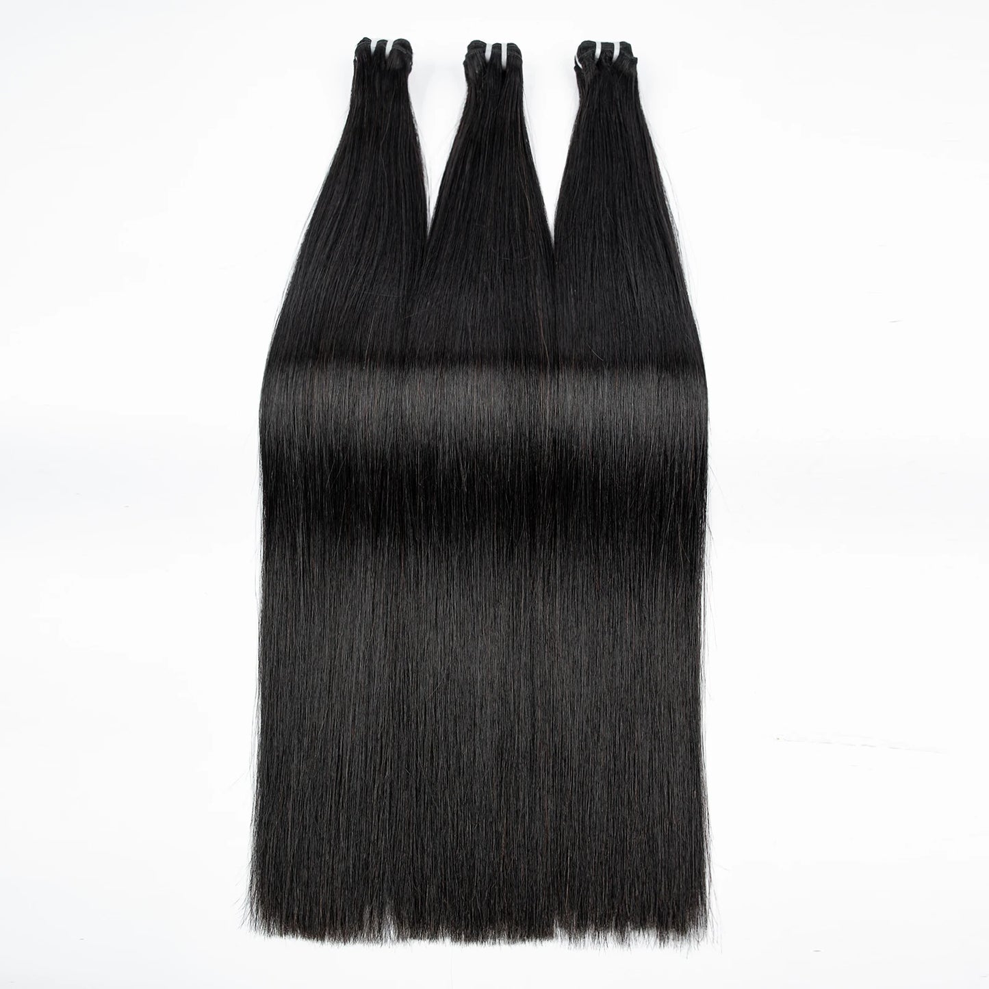 16A Double Drawn Bone Straight Raw Vietnamese Human Hair Bundles 24 26inch 100% Unprocessed Raw Virgin Hair Extensions for Women