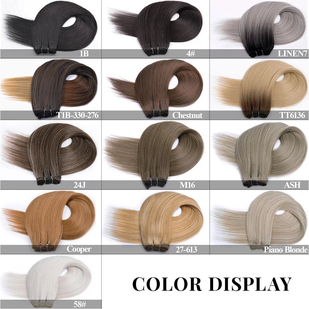 26Inch Synthetic Straight Hair Weave Hair Bundles 150g Natural Long Hair Extensions Yaki Straight Hair Weaving For Women Fake