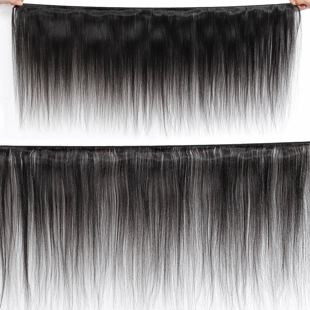 Brazilian 30 40 Inch Raw Virgin Unprocessed 100% Human Hair Extensions Bone Straight 3 4 Bundles Double Weft Bulk Braiding Hair