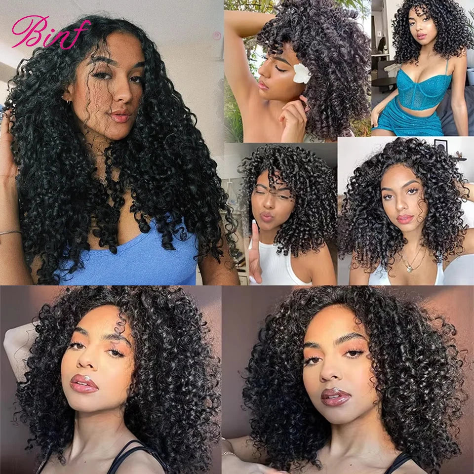 10"-26" Pissy/Funmi/ Burmese Pixie Curly Brazilian Human Hair Weave 1/3/4 Bundles Deal Hair Extension Raw For Women Double Weft