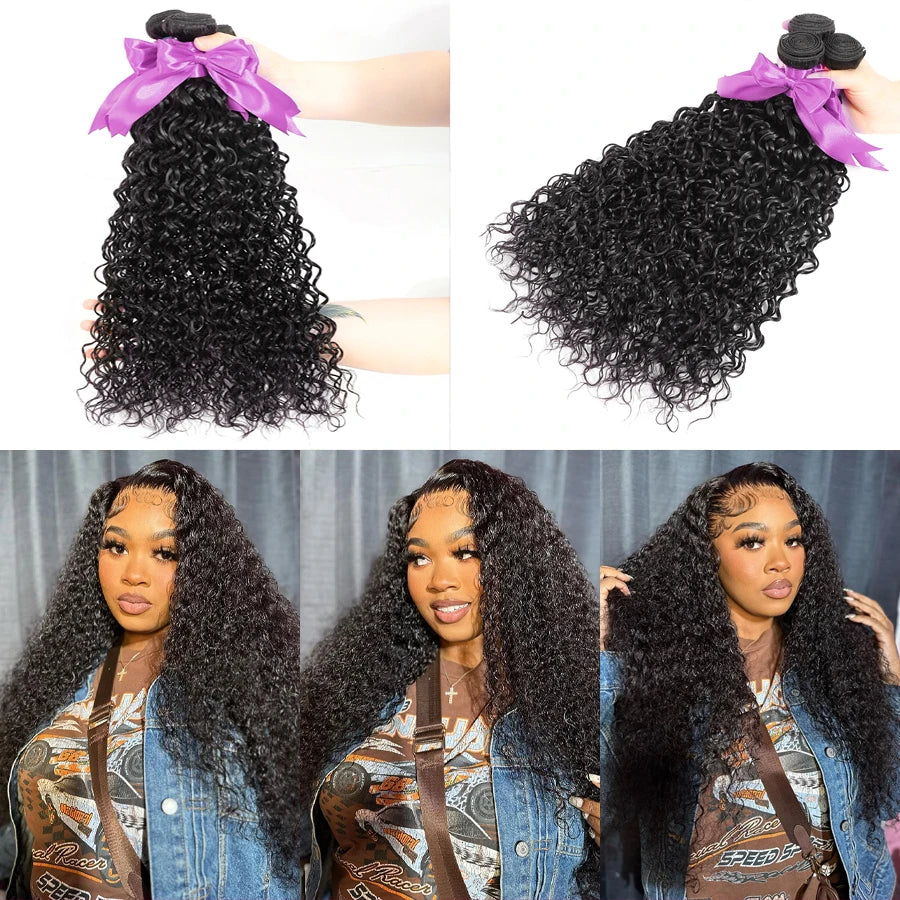 20 22 inch Water Wave Bundles Brazilian Raw Human Hair Bundles Top Quality Thick Hair Bundles Weaving Delivery 3 to 5 Days