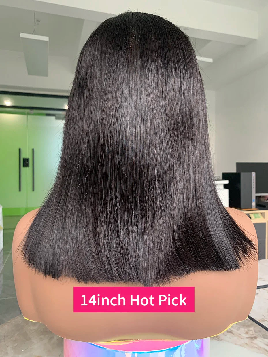 250% 10A Raw Vietnamese Transparent Lace Frontal Wig Human Hair 13x4 13x6 Bob Preplucked Bleached Knots Human Hair Wig for Women