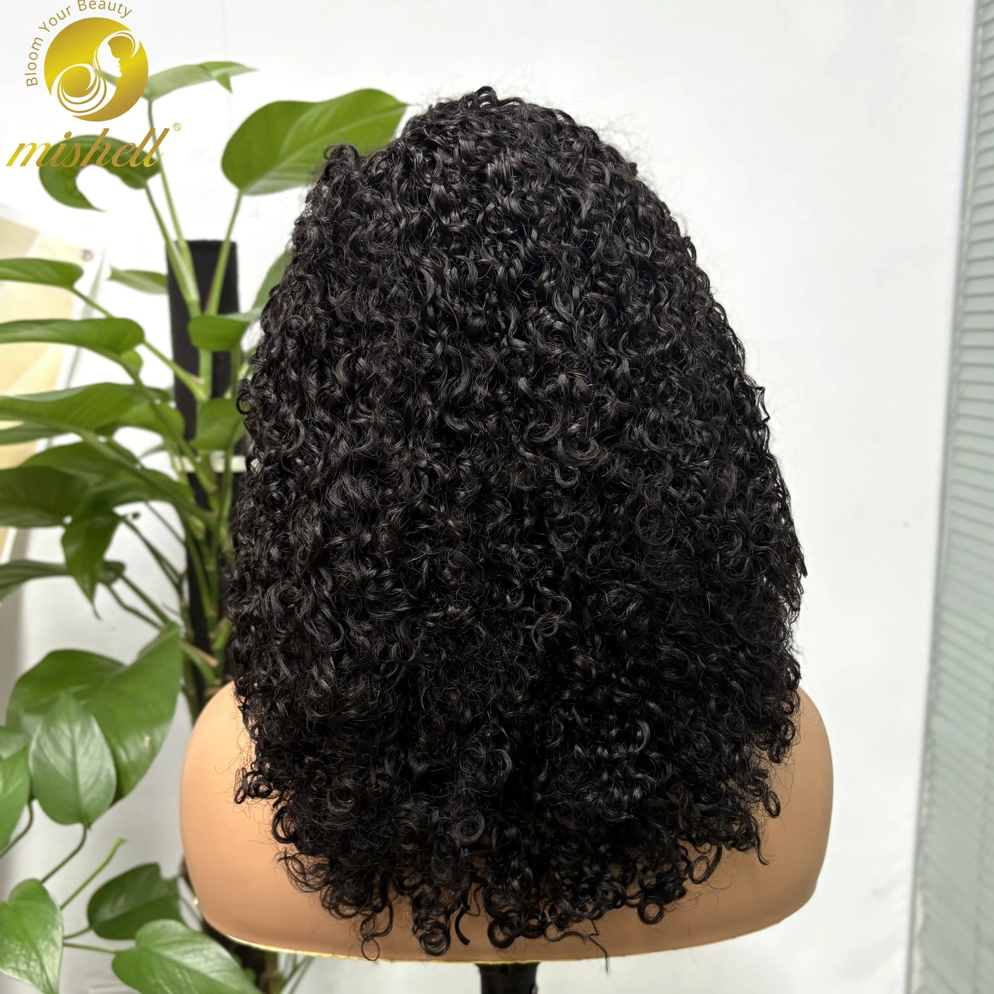 350% Density 13x4 Lace Frontal Pixie Curly Human Hair Wigs 12A Colored Water Wave Raw Burmese Bouncy Curly Hair Wigs for Women