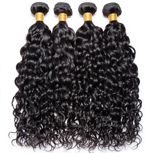 10-30 Inch Water Wave Bundles Human Hair Unprocessed 12A Brazilian Remy 100% Human Hair Extensions 1/3/4pcs Bundles For Women