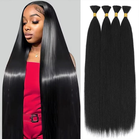 Straight Human Hair Bundles Brazilian Hair Bundle 100% Human Hairs 10-32 Inch Natural Color For Black Women Remy Hair Extensions