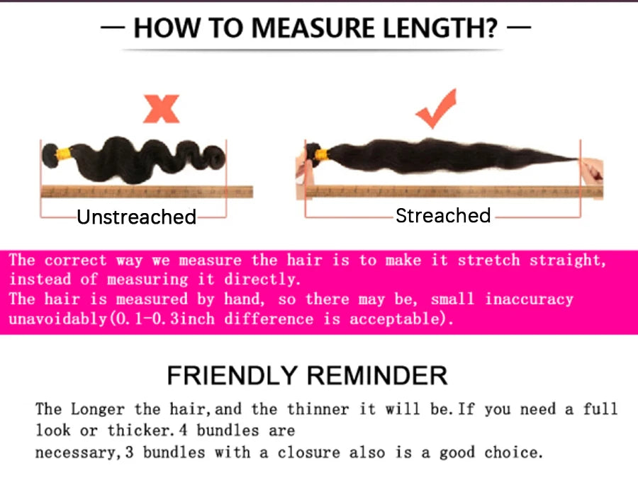 30 Inch Raw Hair Virgin Unprocessed 100% Human Hair Extensions Bone Straight 1/3/4 PCS Human Hair Bundles Brazilian Double Weft