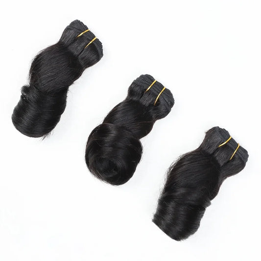 3pcs  Loose Wave Short Curly Hair Bundles Brazilian Hair Weave Bundles 100% Human Hair Bundles Hair Extension Human Hair Bundles