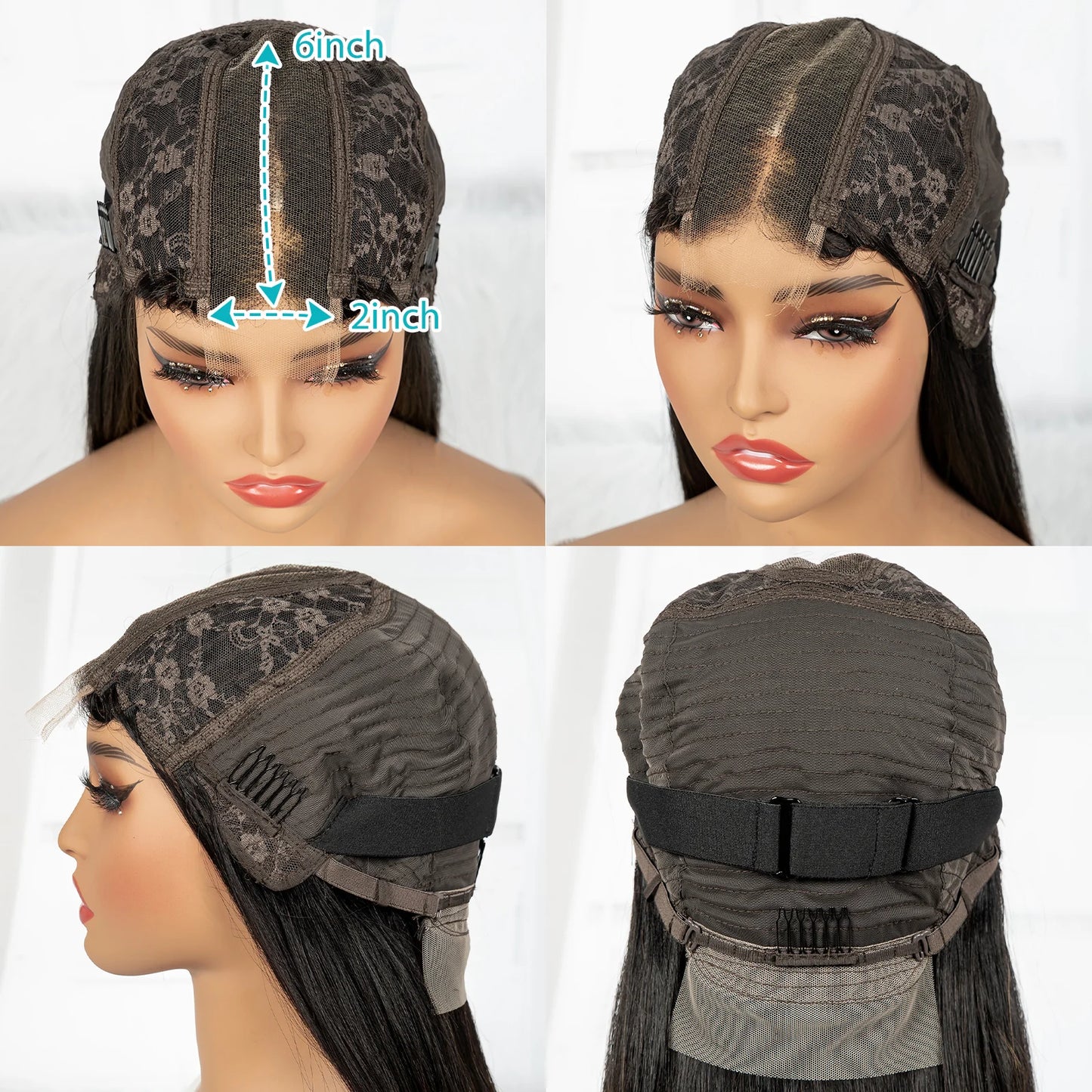 28 30 inches Double Drawn Bone Straight Raw Vietnamese Human Hair Wigs 2x6 Real HD Lace Closure Virgin Hair Wigs for Black Women