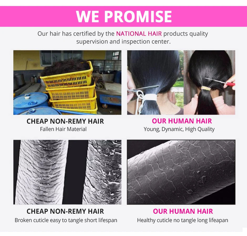 250 Density Straight Hair V part Wig 16-34Inches Upgrade Brazilian Glueless Wigs For Women 100% Human Hair Head Clip In Half Wig
