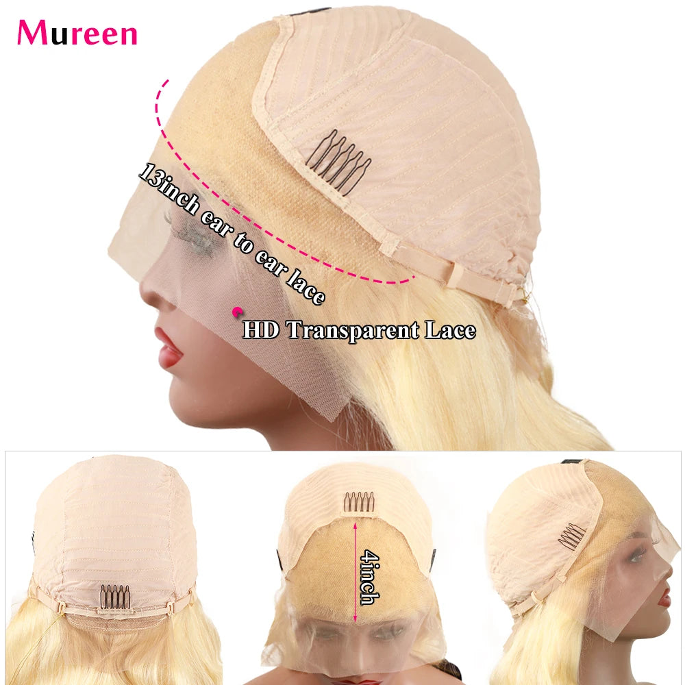 613 HD Lace Frontal Wig Blonde Human Lace Front Wig 100% Human Hair Wigs HD Lace Wig 13x6 Human Hair Wigs Brazilian Straight
