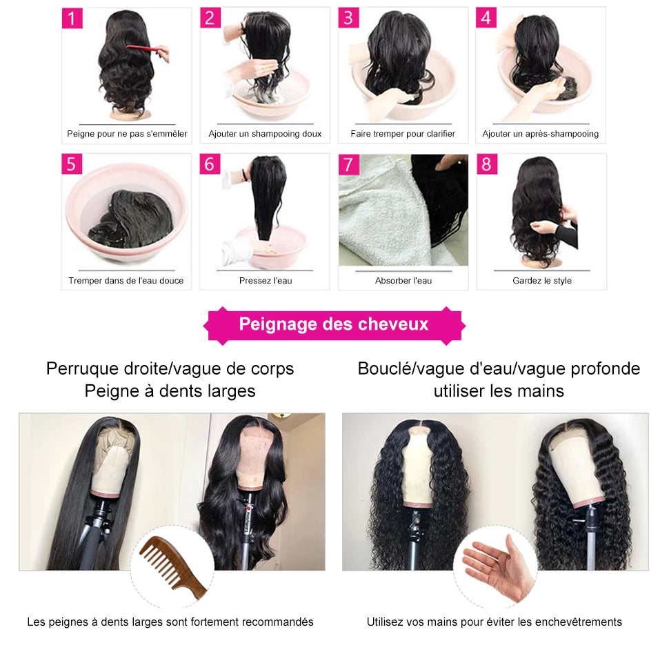 30 32 Inch Body Wave Human Hair Wigs 13x6 Hd Lace Front Wig human hair 13x4 360 Lace Frontal Wigs 4x4 Lace Closure Wig For Women