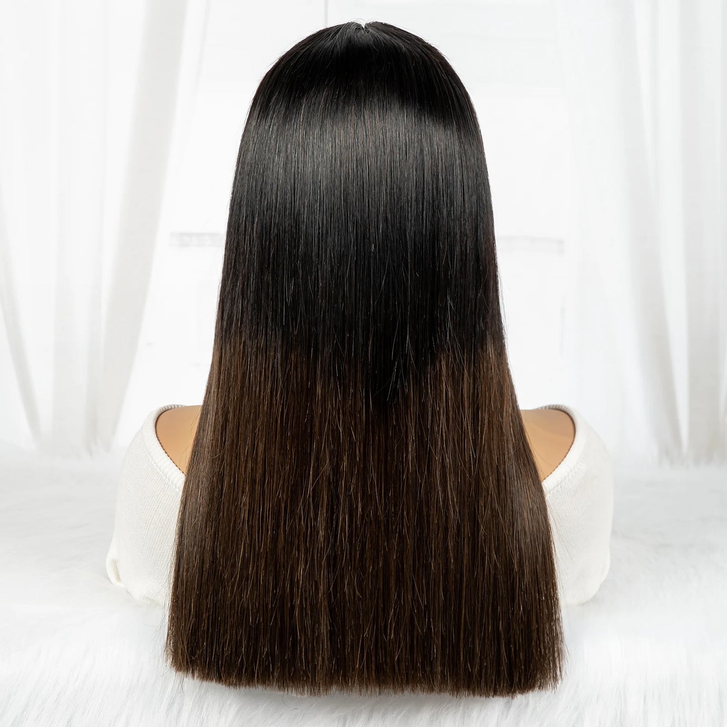 300% Density 16A Double Drawn Raw Vietnamese Human Hair Wig 2x6 HD Lace Closure Wig Bone Straight Human Hair Wig for Black Women