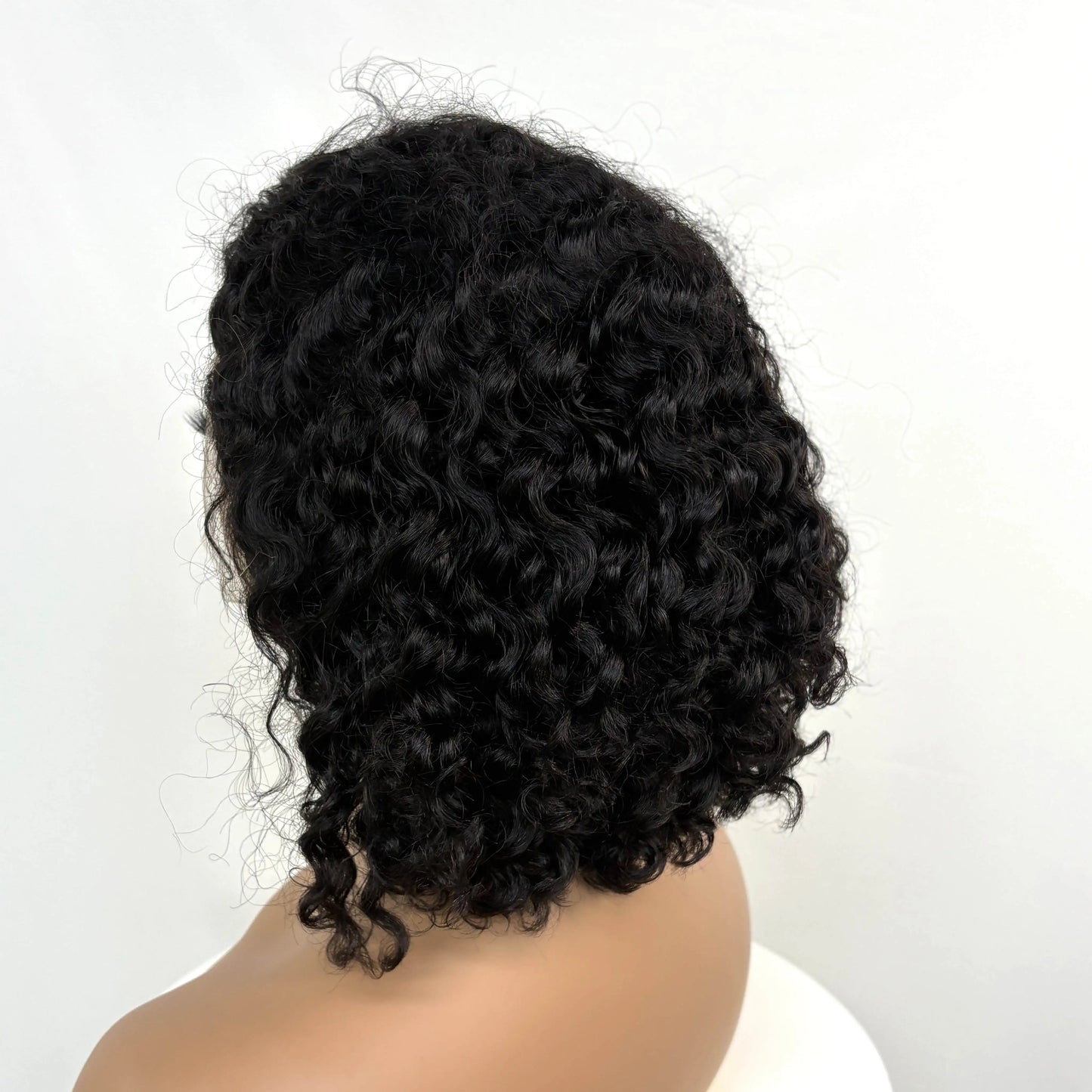 250% Density 4/30/4 Higjlight Ombre Short Water Wave Bob Wig Human Hair Wigs 13x4  Lace Frontal Deep Wave Curly Wig for Women