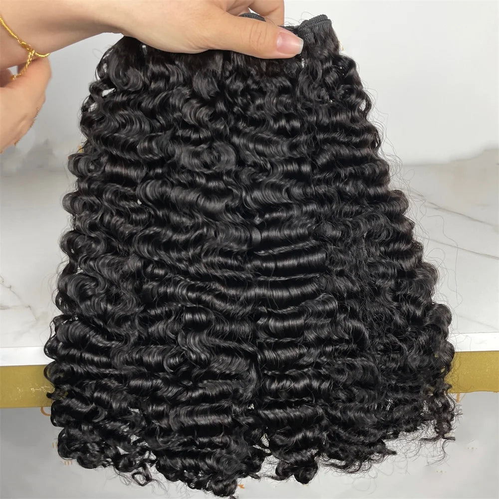 Burmese Curly 13x4 Real HD Lace Frontal With Bundles 4x4 HD Lace Closures Raw Weaves For Women 100% Human Hair Pre Plucked
