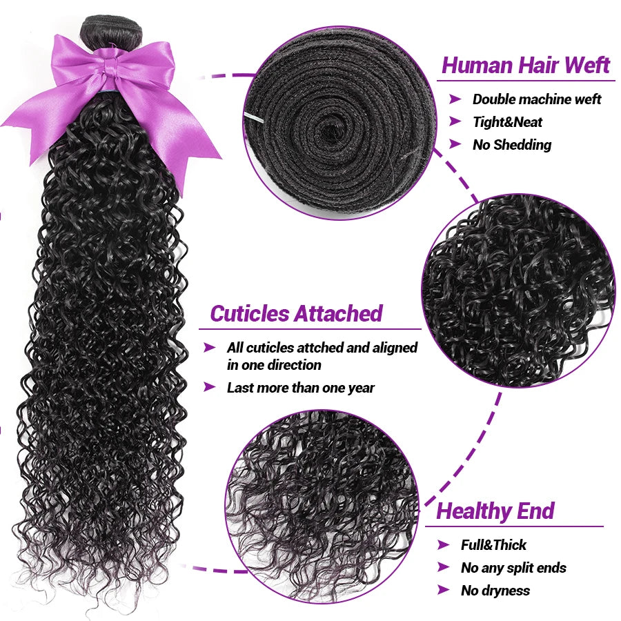 20 22 inch Water Wave Bundles Brazilian Raw Human Hair Bundles Top Quality Thick Hair Bundles Weaving Delivery 3 to 5 Days