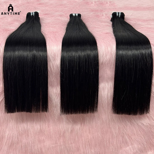 Bone Straight Bundles 15A Double Drawn Vietnamese Raw Human Hair Bundles Human Hair Bundles Hair Extensions 100g/bundle