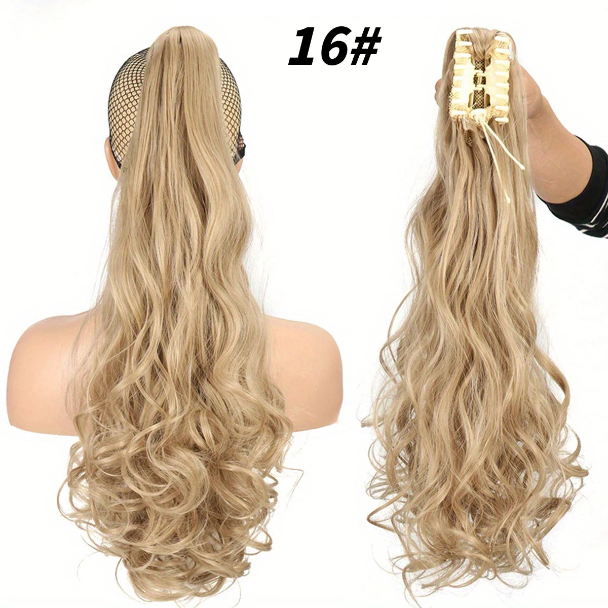 Synthetic "22"Easy-Clip Curly Ponytail Extension Transform Your Look with Instant Volume amp Glam for Stylish Caucasian Women