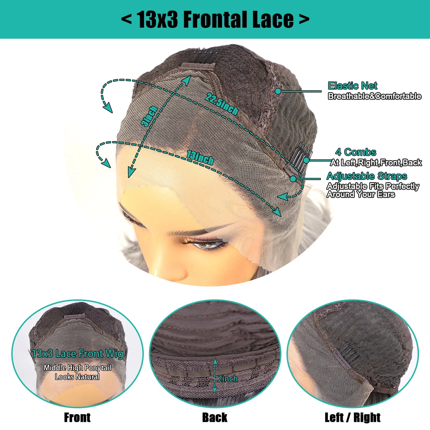 30 Inch Highlight Blonde Synthetic Lace Front Wigs Dark Roots Straight Long Ombre Ash Blonde Pre Plucked Colored Wigs for Women