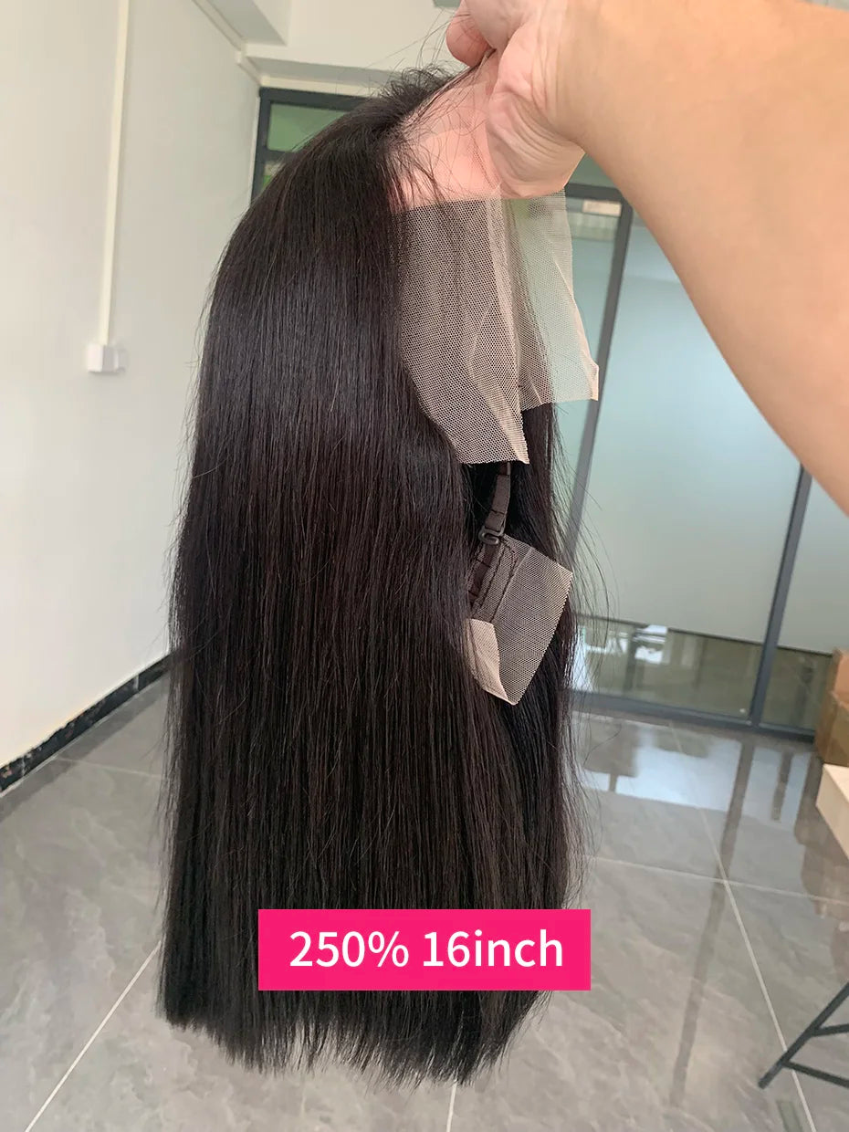 250% 10A Raw Vietnamese Transparent Lace Frontal Wig Human Hair 13x4 13x6 Bob Preplucked Bleached Knots Human Hair Wig for Women