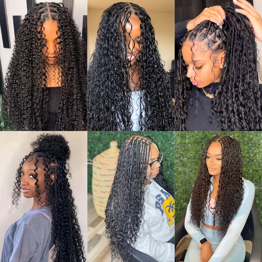 Bulk Braiding Hair 100% Human hair Deep Wave No Weft Brazilian Bundles Braids Extension Curly Human Hair Bundle for Boho Braids