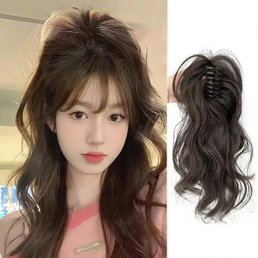 12Inch/30CM Synthetic Claw Clip In Ponytail Hair Extensions Short Curly Claw Clip Ponytail For Women Hair Extension Hairpiece