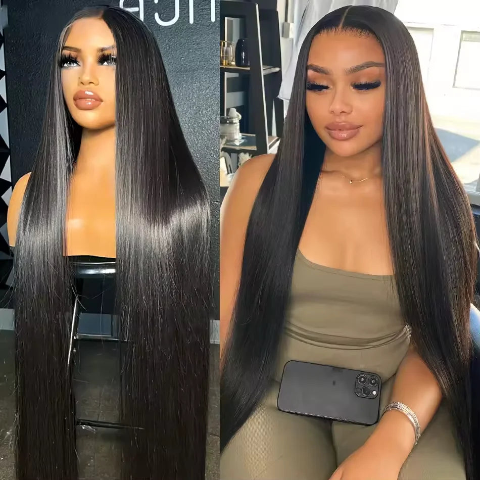 Wear And Go 6x4 Bone Straight Glueless Wig Human Hair Ready To Wear Brazilian 9x6 7x5 Lace Closure Wigs For Women Preplucked
