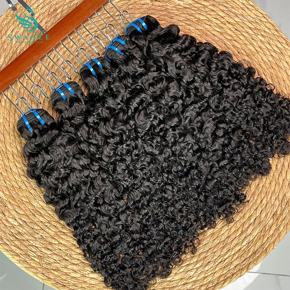 15A Burmese Curly 100% Human Hair Bundles Bouncy Curly Unprocessed Raw Virgin Hair Weave Extensions For Black Women