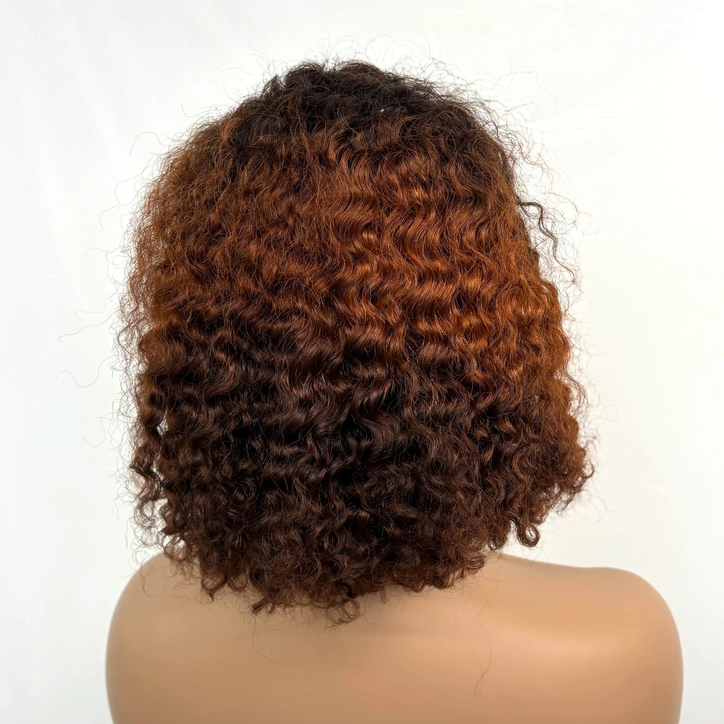 250% Density 4/30/4 Higjlight Ombre Short Water Wave Bob Wig Human Hair Wigs 13x4  Lace Frontal Deep Wave Curly Wig for Women