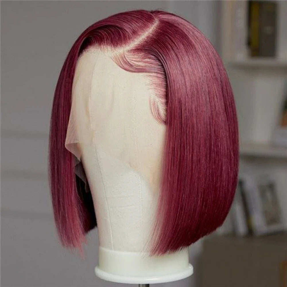 Glueless Bob Hair Wig Human Hair Ready To Wear Straight Transprent 13x4 Lace Closure Wigs For Women Glueless Wigs Human Hair