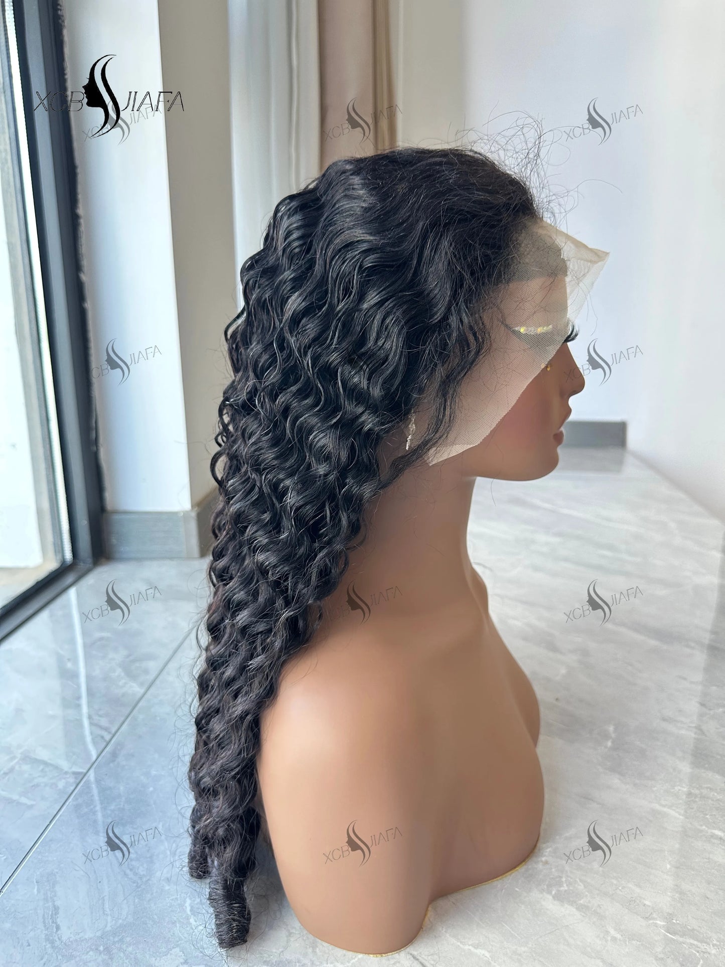 Burmese Curly Human Hair Wigs 12A Vietnamese Hair 13X6 Hd Transparent Lace Front Wig Vietnamese Raw Human Hair 200% Density