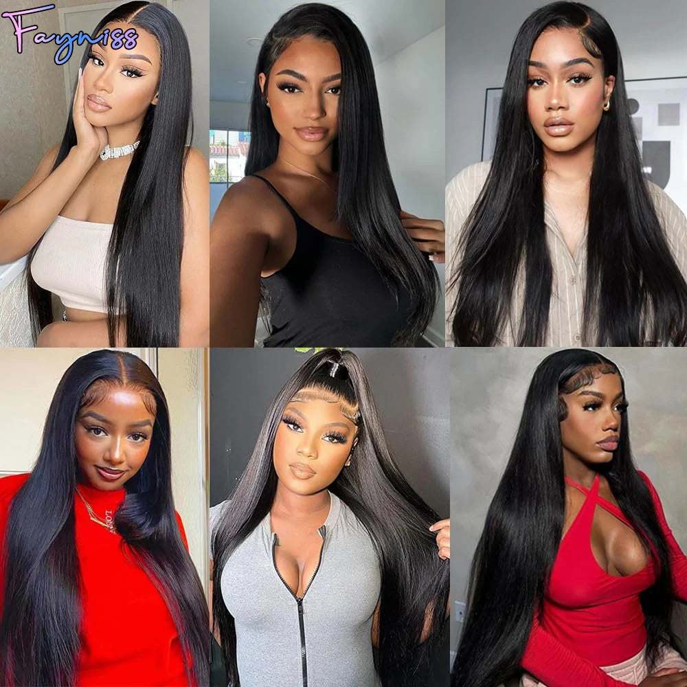 13x6 Lace Frontal Wigs Human Hair For Women Pre Plucked Straight Human Hair Wig 13X4 Lace Front Human Hair Wig For Women