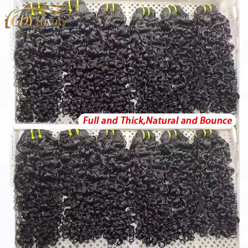 14A Grade Burmese Curly Raw virgin Hair Bundles Thick Unprocessed 100% Human Hair Extensions Bouncy Curly Hair Bundles Full Head
