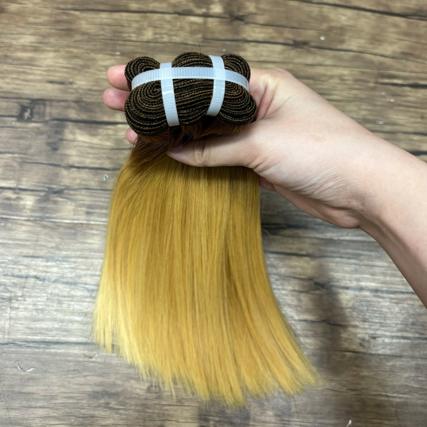 2X6 Lace Frontal Colored Vietnamese Human Hair Bundles and Closure Double Drawn Ombre Color Remy Human Hair Extensions