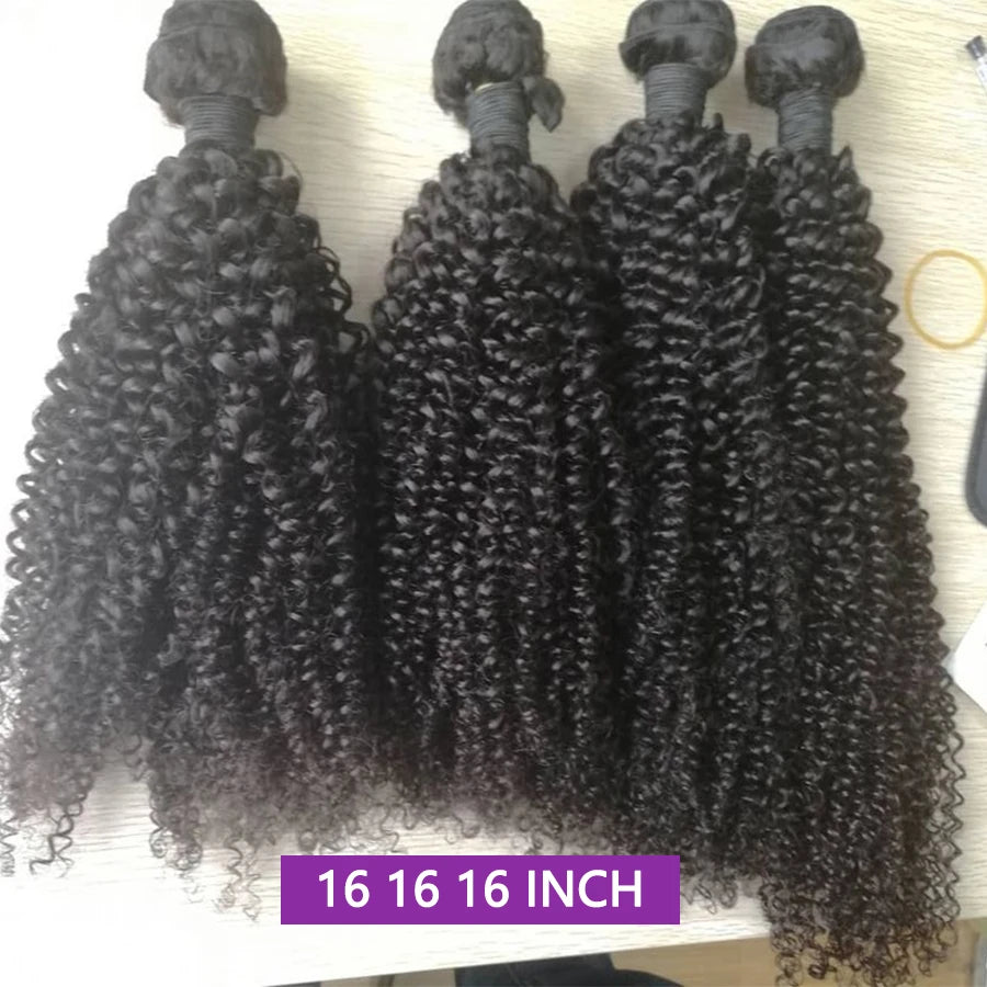 Curly Human Hair Bundles Curly Bundles Human Hair Extensions for Women Raw Hair Bundles Top Quality Thick Hair 3-5 Days Delivery