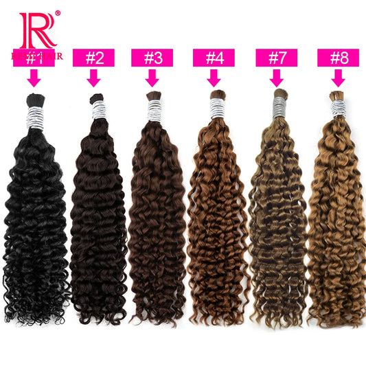 100% Human Hair Extensions for Braiding Natural Hair Weaving Loose Deep Beautiful Unprocessed Curly No Weft Vietnamese Hair Bulk