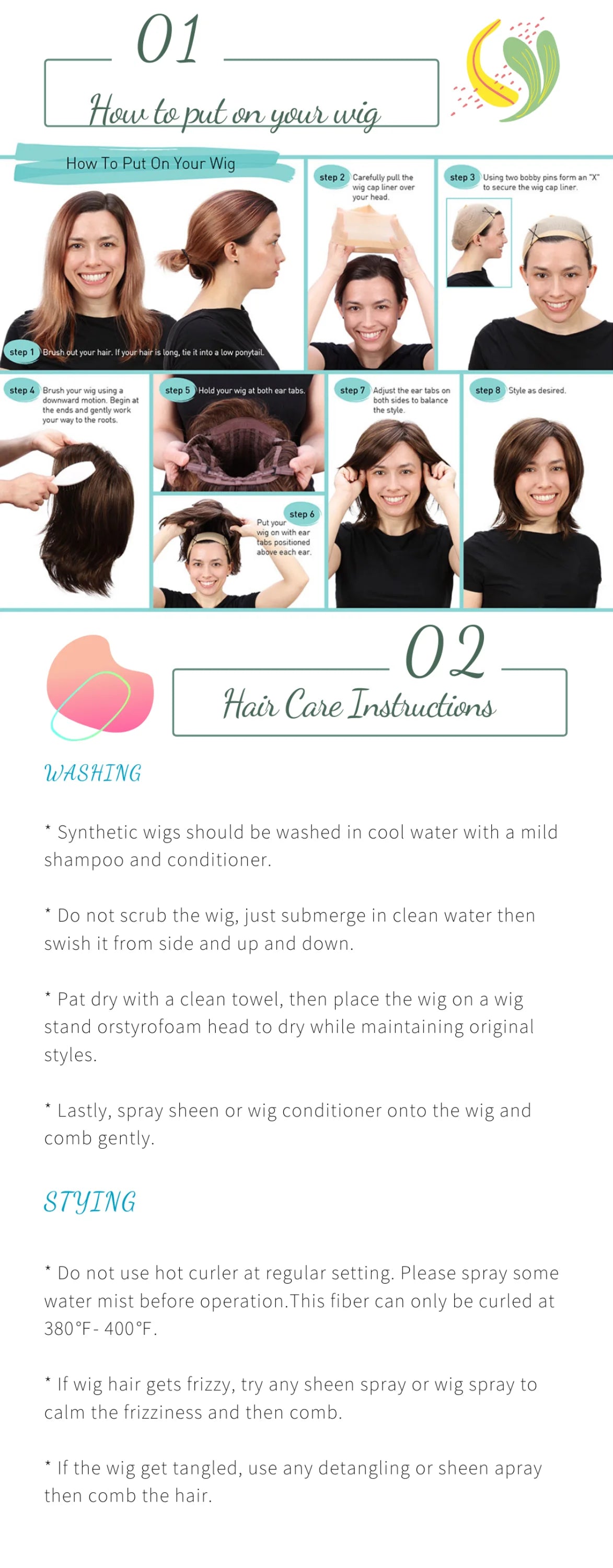 13*4 Lace Front Wigs Straight Wigs with High Quality Synthetic Hair  Wigs and Good Texture