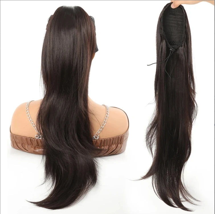 Synthetic Claw Clip In Short Ponytail Curly Pony Tail Clip-on hair False Wig House Pony Extension Hairpiece For Women