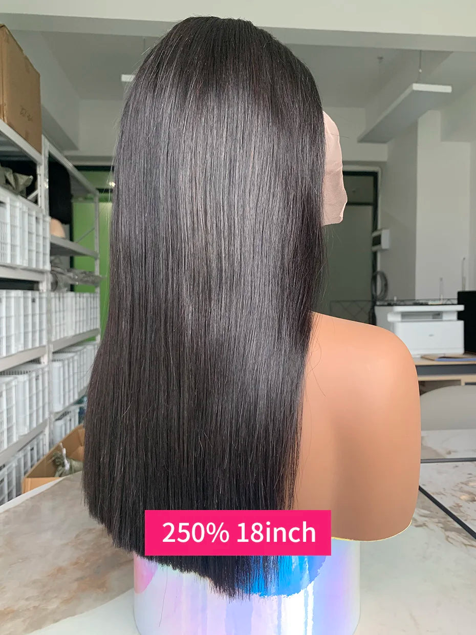 250% 10A Raw Vietnamese Transparent Lace Frontal Wig Human Hair 13x4 13x6 Bob Preplucked Bleached Knots Human Hair Wig for Women
