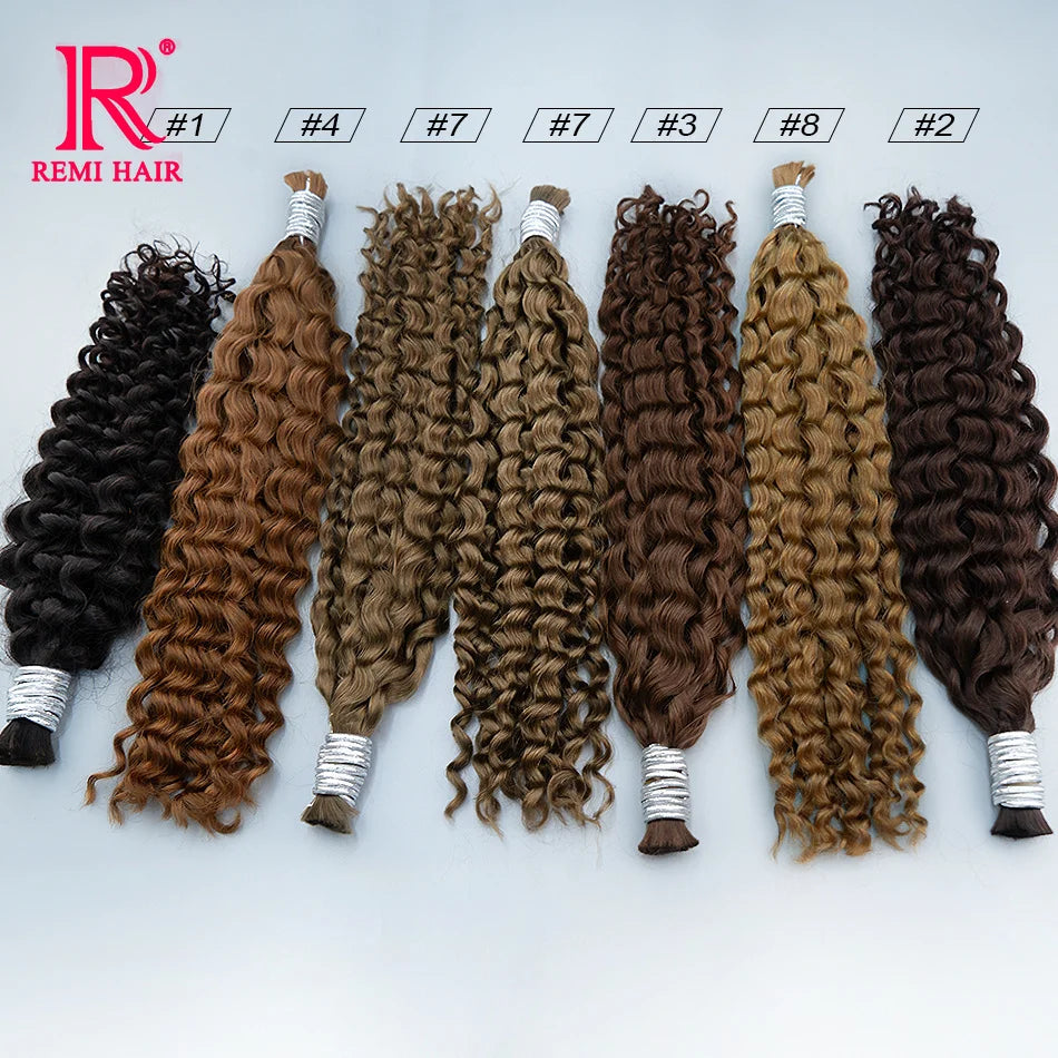 100% Human Hair Extensions for Braiding Natural Hair Weaving Loose Deep Beautiful Unprocessed Curly No Weft Vietnamese Hair Bulk
