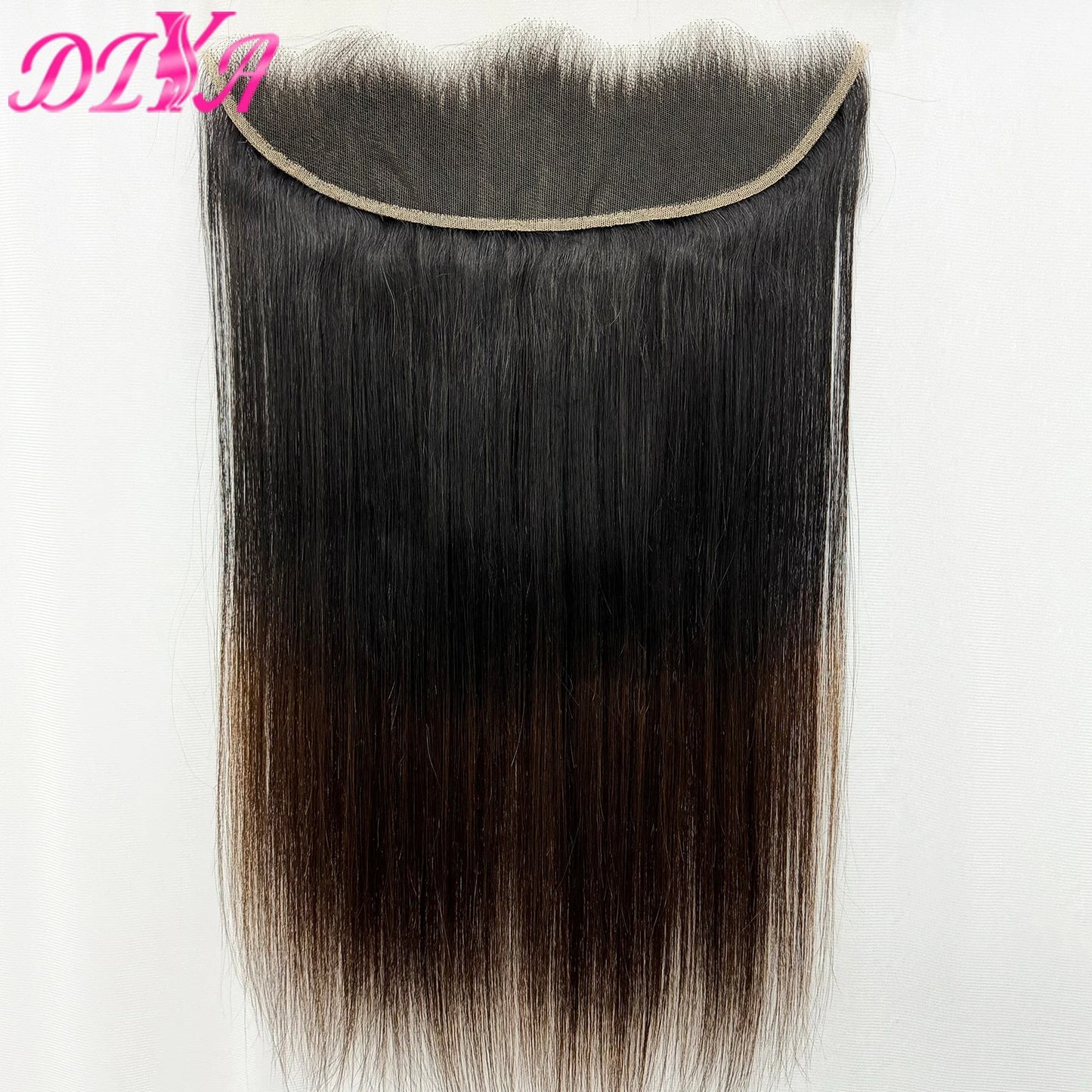 1BT4 Ombre Straight Bundles with 13x4 HD Lace Frontal 16A Double Drawn Vietnamese Hair Bundles with 2x6/5x5 Real HD Lace Closure