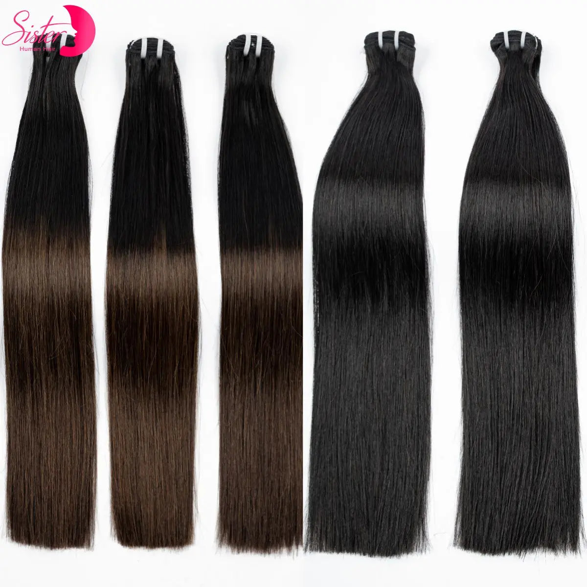 16A Double Drawn Bone Straight Raw Vietnamese Human Hair Bundles 24 26inch 100% Unprocessed Raw Virgin Hair Extensions for Women