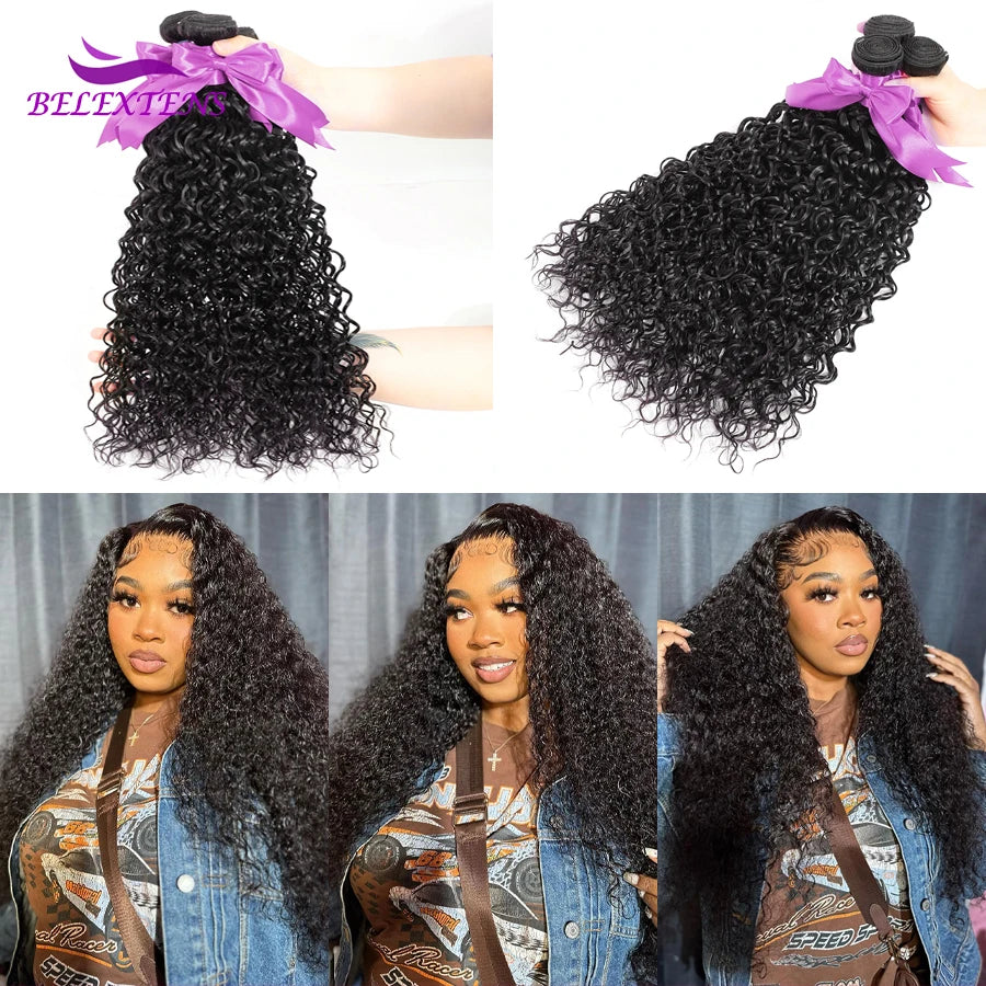 20 22 inch Water Wave Bundles Brazilian Raw Human Hair Bundles Top Quality Thick Hair Bundles Weaving Delivery 3 to 5 Days