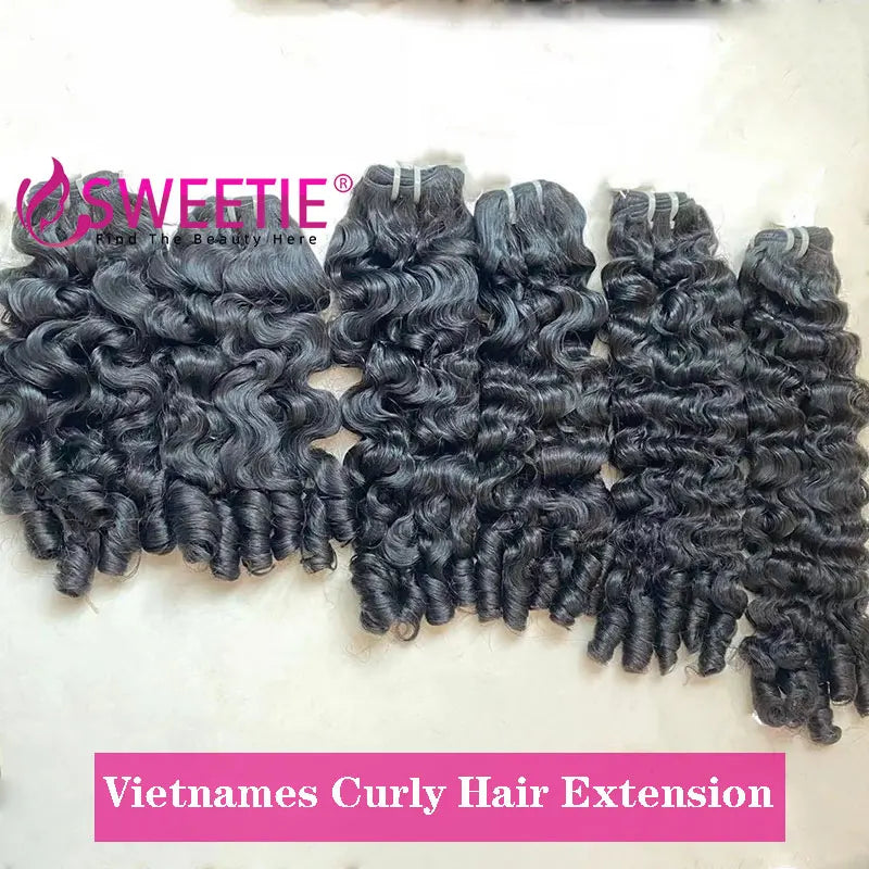12A Burmese Curly Raw Human Hair Bundle Deals Pixie Curls Human Hair Extensions Vietnamese Raw Human Virgin Hair Weave Bundle