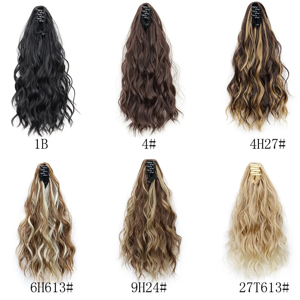 14inch Synthetic Women's Wavy Claw-Clip Ponytail Extension Easy-to-Wear Versatile Style for Instant Beauty For Women