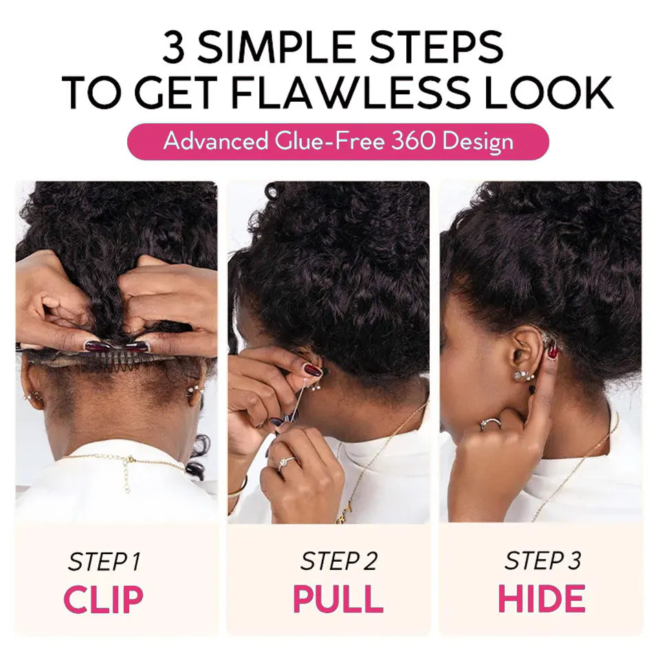 KissLove Invisi Strap 360 Lace Frontal Wigs Human Hair Layer Cut Body Wave with Bang Glueless Wigs Human Hair Salon Hairstyles