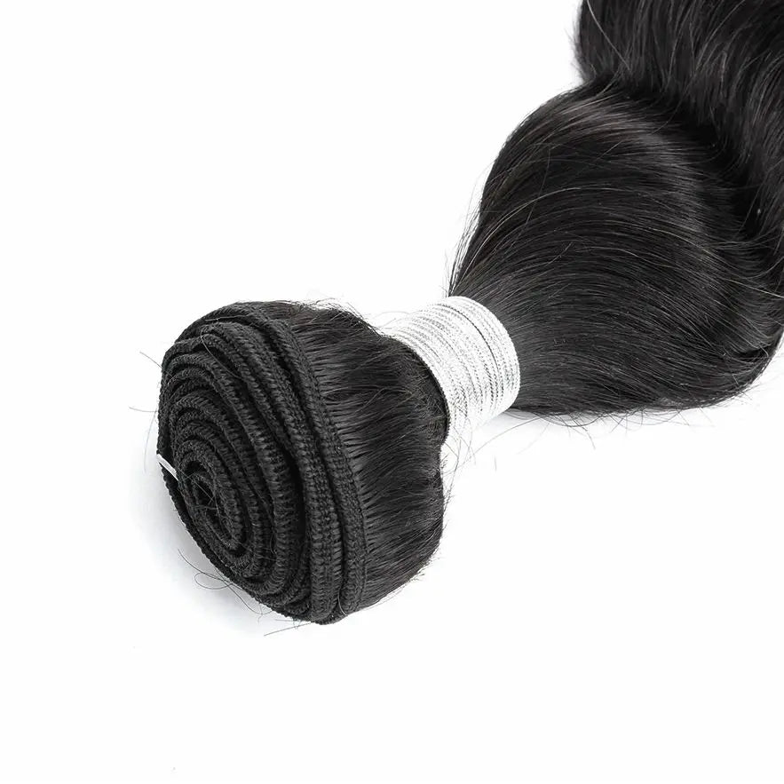 Clearance 100g Human Hair Weave Bundles Extension Black Color Body Wave Loose Deep Straight Style Bobbi